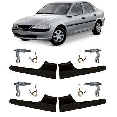 Kit Maçanetas Interna Preta Gatilho 4 Portas Vectra 05 A 11