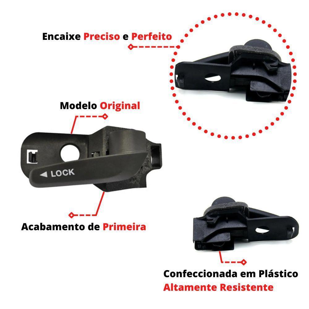 Maçaneta Interna Gatilho Puxador Direita Doblo Cargo 2010 - 8