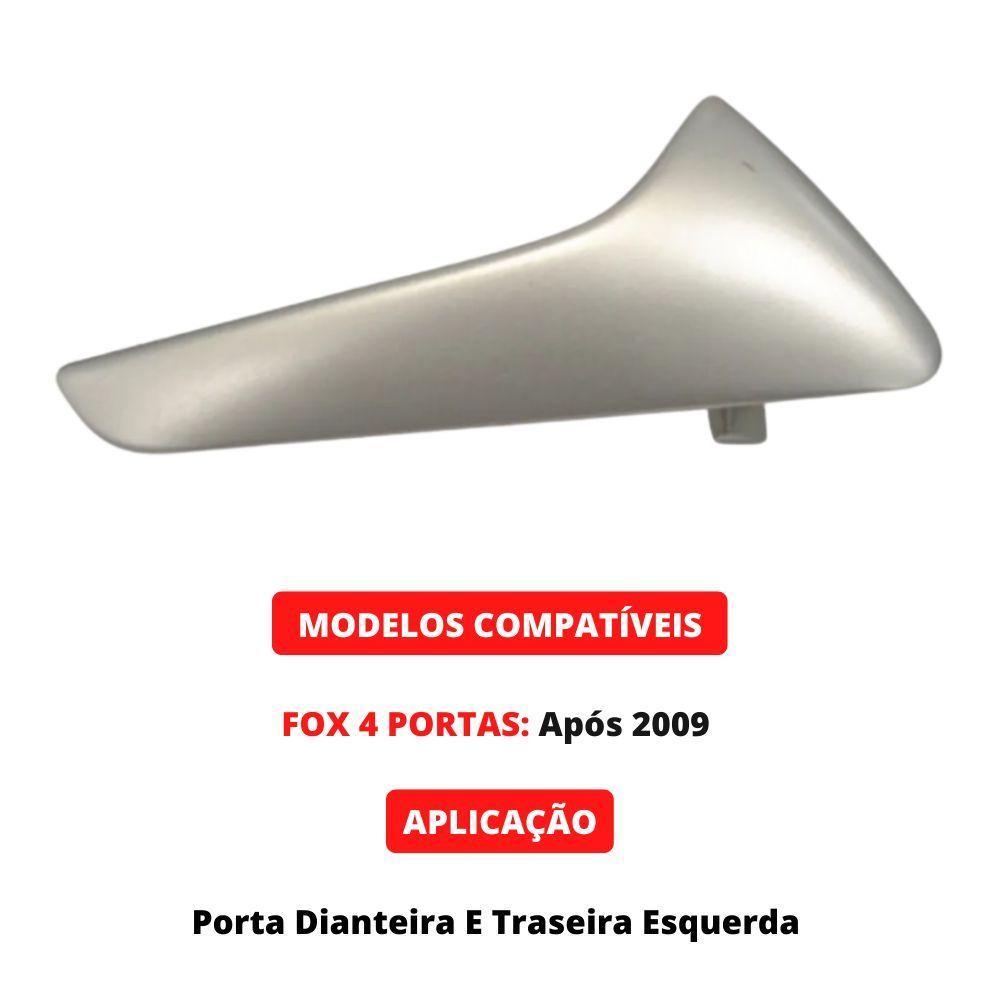 Maçaneta Interna Gatilho Prata Porta Esquerda Fox Após 2009 - 3