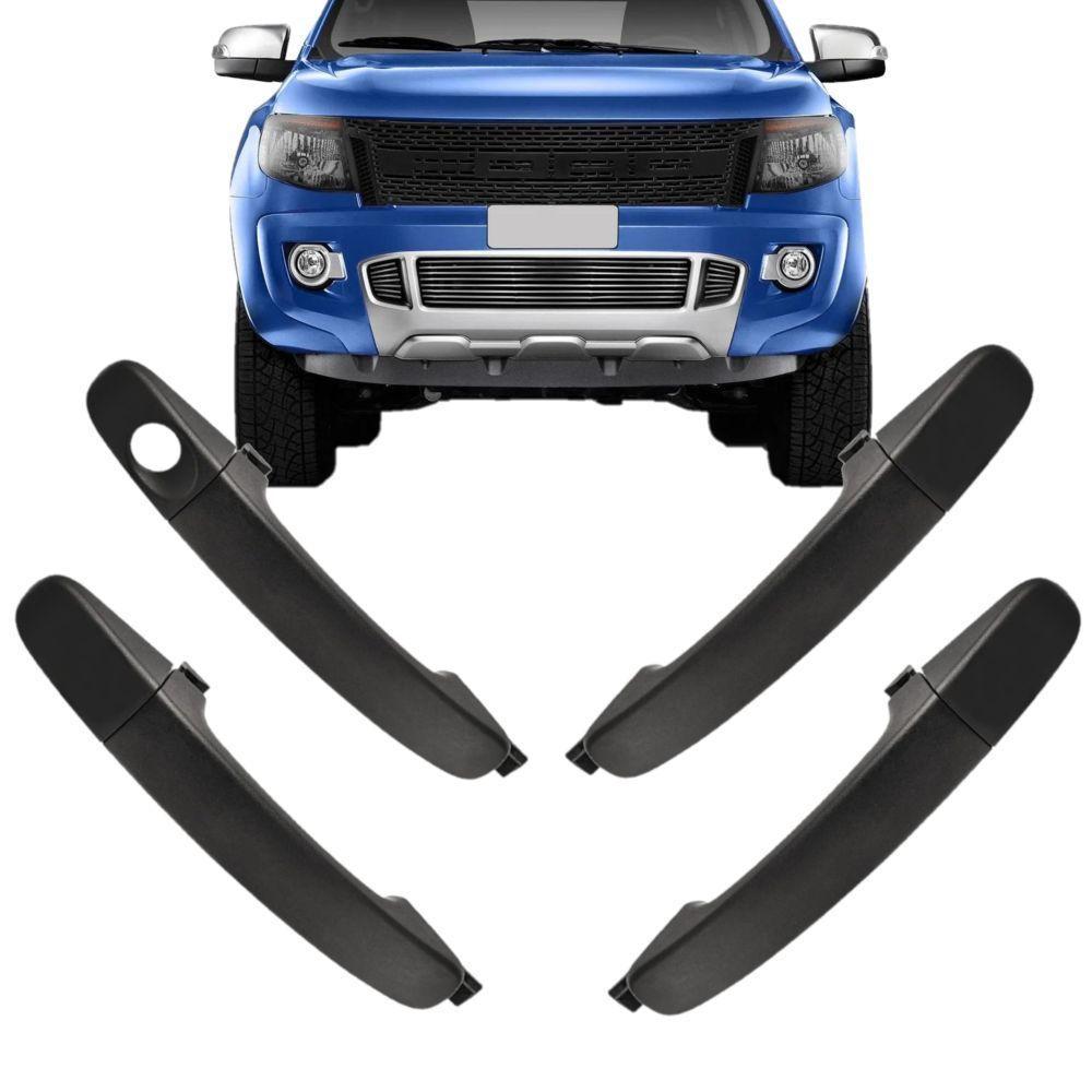 Kit 4 Portas Maçaneta Esquerda Direita Ranger 2013 2014 2015 - 1