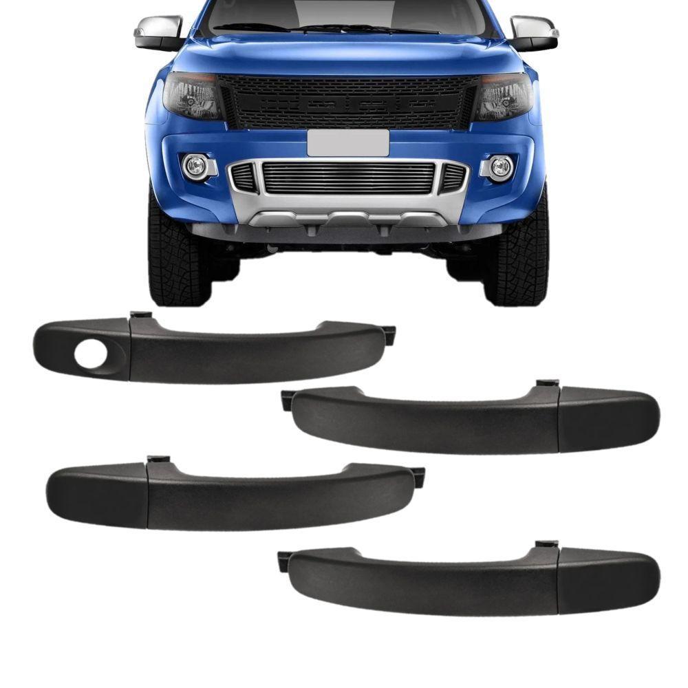 Kit 4 Portas Maçaneta Esquerda Direita Ranger 2013 2014 2015 - 8