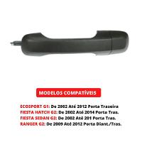 Maçaneta Externa Porta Traseira Esquerda Ecosport 02 Até 12 - 3