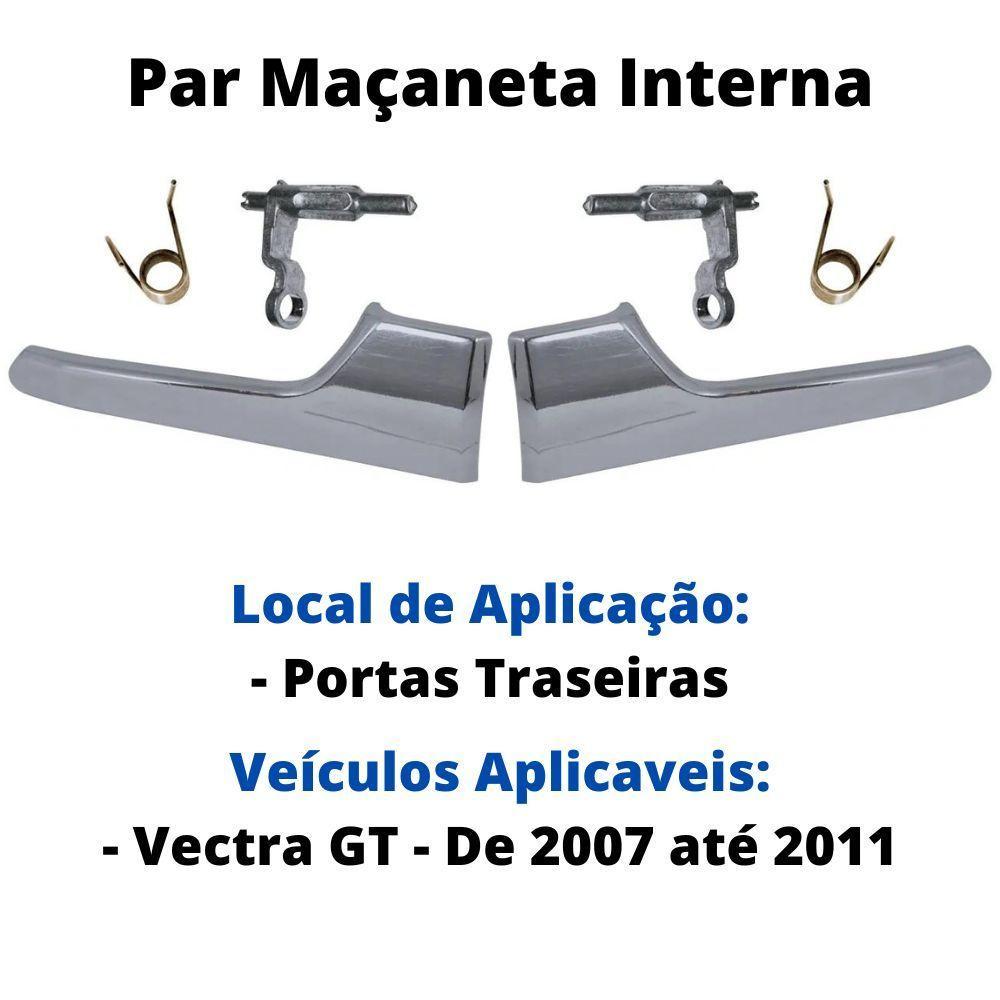 Par Maçaneta Gatilho Interno Cromado Portas Traseiras Vectra - 5