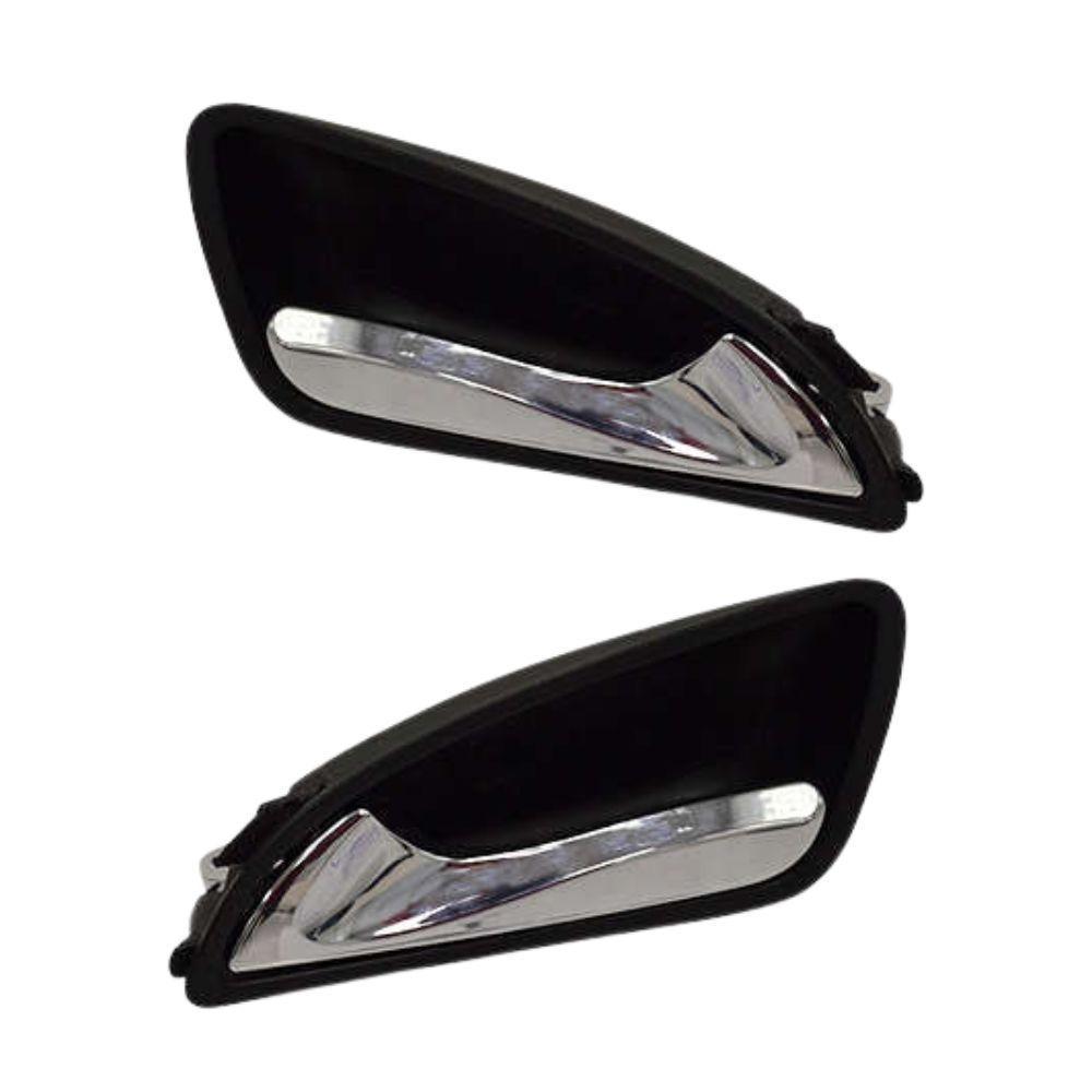 Par Gatilho Puxador Maçaneta Interna Completa Cromada Hb20 - 4