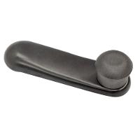 Manivela Reguladora Do Vidro Preta Metal Porta Dianteira E T - 1