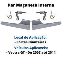 Par Gatilho Maçaneta Interna Cromada Portas Dianteiras Vectr - 3