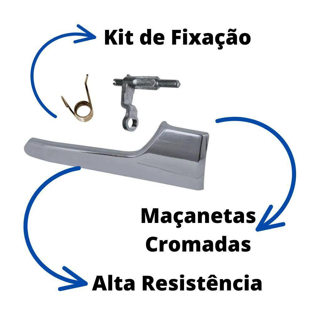 Par Maçaneta Gatilho Interno Cromado Portas Traseiras Vectra - 4