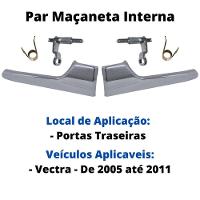 Par Maçaneta Gatilho Interno Cromado Portas Traseiras Vectra - 5