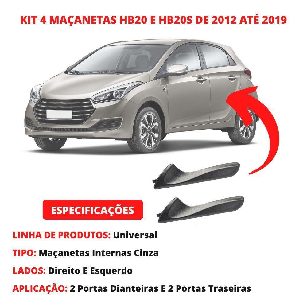 Kit 4 Gatilhos Maçanetas Internas Hb20 E Hb20S De 12 Até 19 - 3