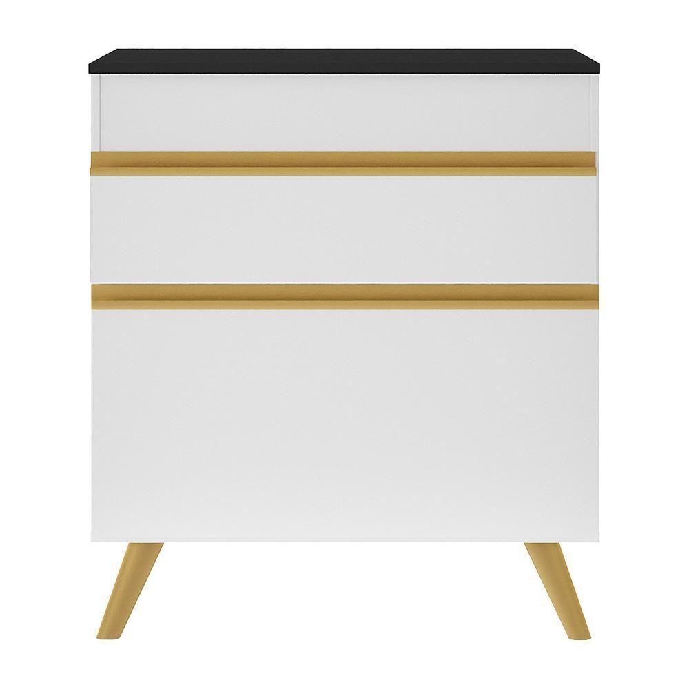 Gabinete Banheiro 1 Porta E 1 Gav Retrô 70cm Mp5024 Branco - 4