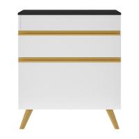 Gabinete Banheiro 1 Porta E 1 Gav Retrô 70cm Mp5024 Branco