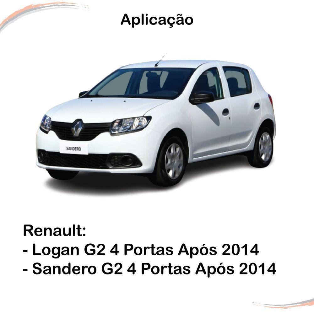 Kit 3 Maçanetas Internas Sandero Logan Apos 14 - 3