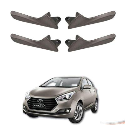 Kit 4 Maçanetas Interna Cinza Puxador Hb20 Hb20s 12 a 19