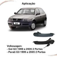 Par Maçaneta Ext Preto C/ Chave Gol G3 Special 99 a 05 2 Pts - 3