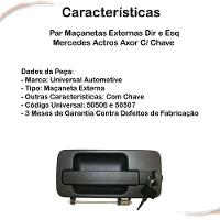 Par Maçanetas Externas Dir E Esq Mercedes Actros Axor C/ Ch - 2