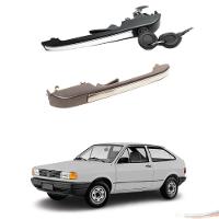 Par Maçaneta Ext Friso Inox Diant C/chave Gol Parati 80 a 86 - 1