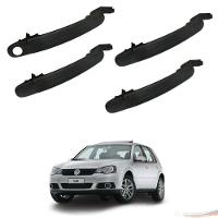 Kit 4 Maçanetas Pretas 4 Portas Golf Bora Jetta 99 a 13 - 1