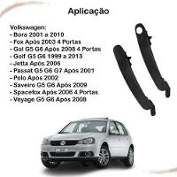 Kit 4 Maçanetas Pretas 4 Portas Golf Bora Jetta 99 a 13 - 2