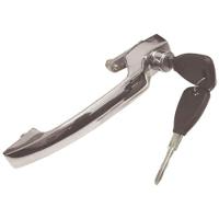 Maçaneta Externa Porta C/ Chave Zamac Família 1113 Preta - 1