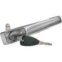 Maçaneta Externa Porta C/ Chave Mb Família Fpn Hpn Cromada - 1