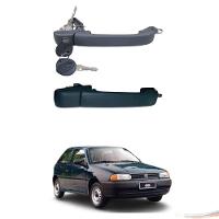 Par Maçanetas Preto Diant C/ Chave Gol Parati G2 96 a 01 - 1