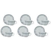 Conjunto De Xícara Com Pires 06 Peças Saint German Schmidt - 1