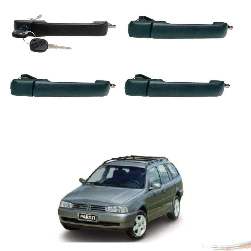 Kit 4 Maçanetas Externas Preto Gol Parati G2 96 a 01 4 Ptas - 1