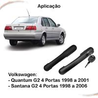 Kit 4 Maçanetas Externas Preto Santana G2 98 a 06 4 Portas - 2