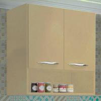 Armário Aéreo Duas Portas Com Nicho Natural Em Mdf - 3