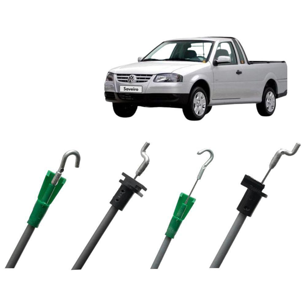 Par Cabo Comando Aciona Fechadura Dianteira Saveiro 05 A 09 - 1