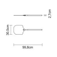 Pá Para Pizza Tramontina Em Metal Com Acabamento Natural E Cabo Médio Tramontina - 2