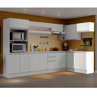 Kit 60cm Smart MDF 2 Portas 1 Suspensa Branco Madesa - 3