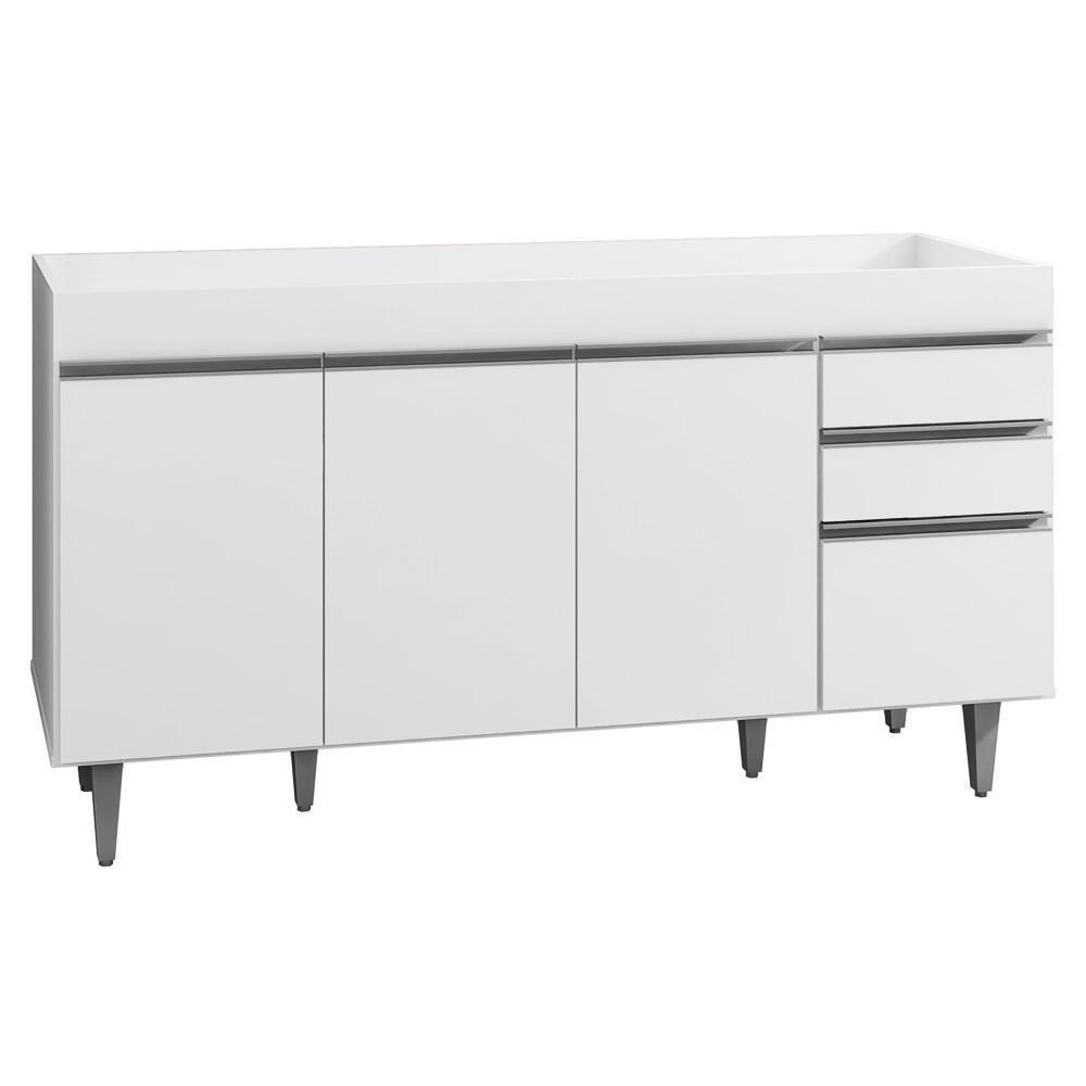 Balcão Gabinete Para Pia 150cm Sem Tampo 4 Portas 2 Gavetas - 1