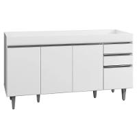 Balcão Gabinete Para Pia 150cm Sem Tampo 4 Portas 2 Gavetas - 1