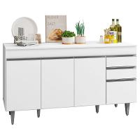 Balcão Gabinete Para Pia 150cm Com Tampo 4 Portas 2 Gavetas - 1