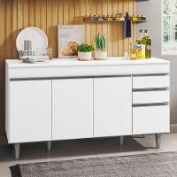 Balcão Gabinete Para Pia 150cm Com Tampo 4 Portas 2 Gavetas - 5