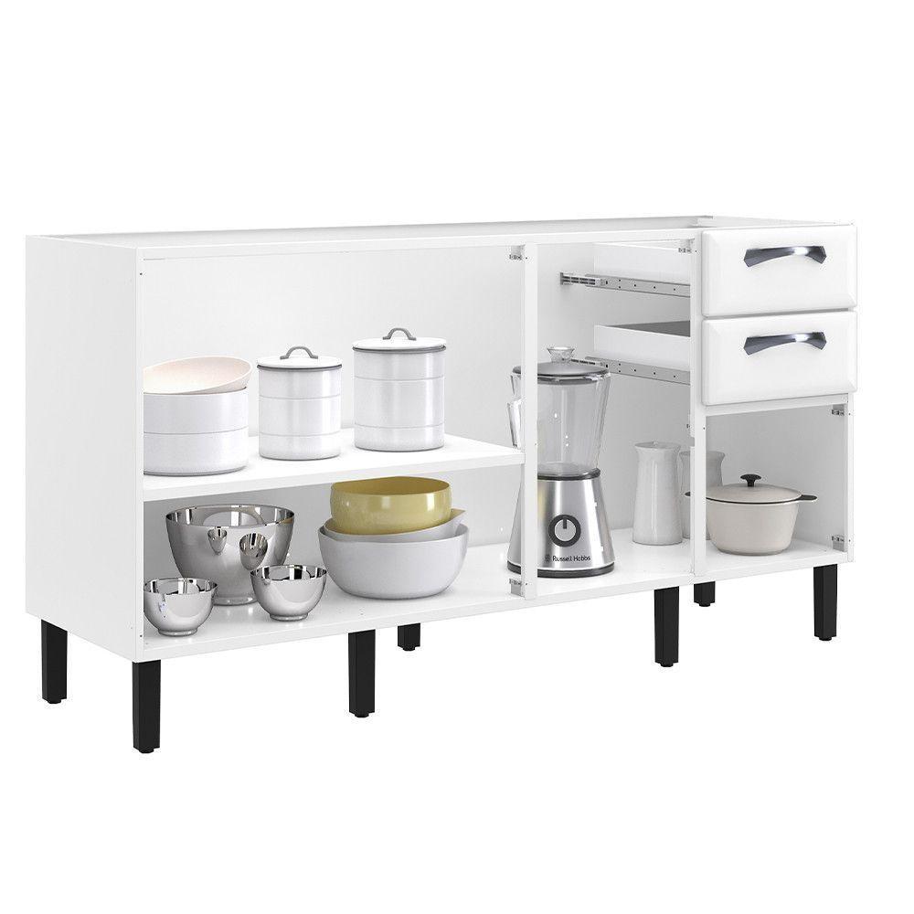 Balcao Itatiaia New Premium 4 Portas 2 Gavetas Branco - 7