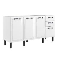 Balcao Itatiaia New Premium 4 Portas 2 Gavetas Branco - 8