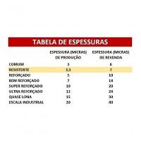 Kit 6 Pacote Saco De Lixo 100L Resistente 100un Preto - 3