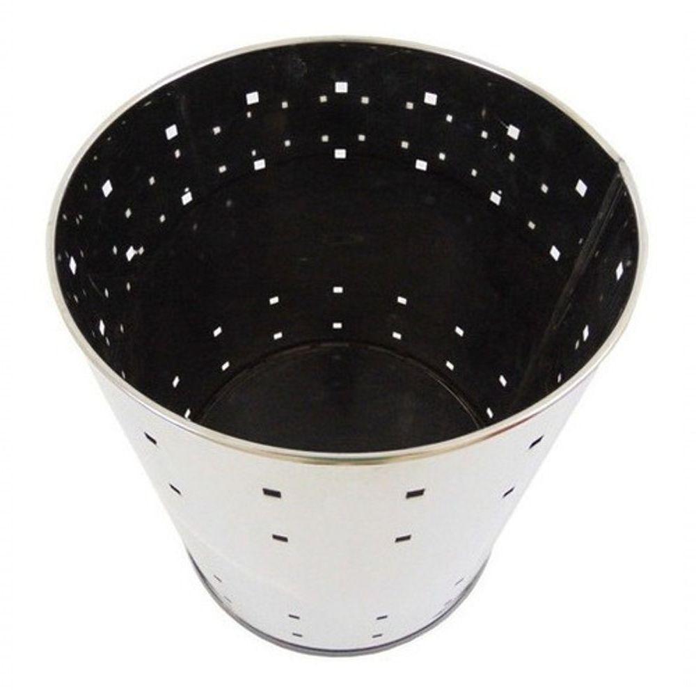 Lixeira Telada Aço Inox 13L Para Casa Ou Escritório Inox - 3