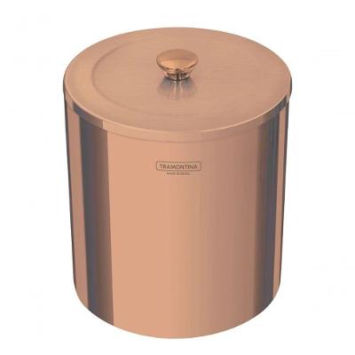 Lixeira útil 5 L Em Aço Inox Com Revestimento Especial A Base De Verniz Rose Gold 94540/053