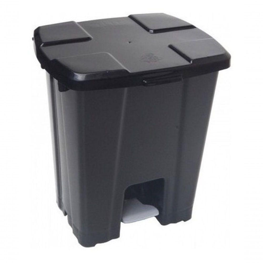 Kit Com 11 Lixeira Plástica 30 Litros Com Pedal Branco - 1