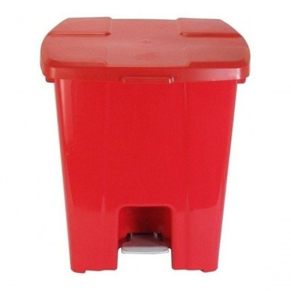 Kit Com 11 Lixeira Plástica 30 Litros Com Pedal Branco - 4