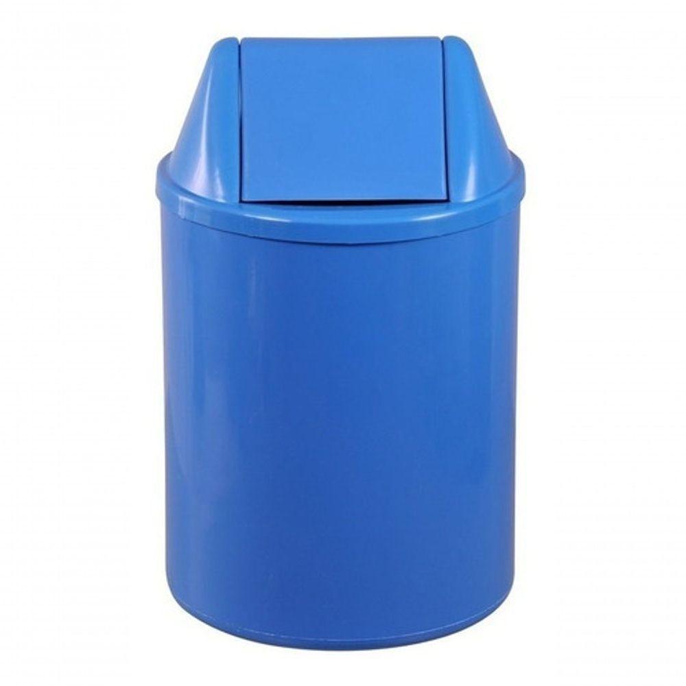 Lixeira Plástica Com Tampa Vai-Vem 50 Litros Vermelho - 2