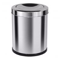 Lixeira Inox 13,5 L Tampa Meia Esfera Inox - 1