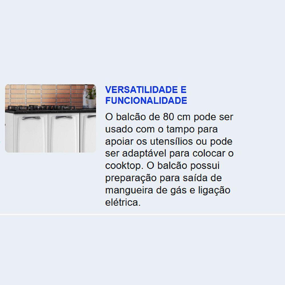 Balcao Itatiaia New Premium 4 Portas 2 Gavetas Branco - 3