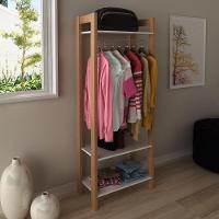 Armário Closet Com Prateleira Multimóveis Cr35007 Branco/amêndoa - 1
