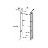 Armário Closet Com Prateleira Multimóveis Cr35007 Branco/amêndoa - 3
