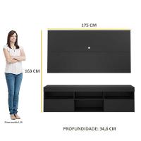 Rack Com Painel Para Tv Até 65´´ Flórida Fg3059 Preto - 8