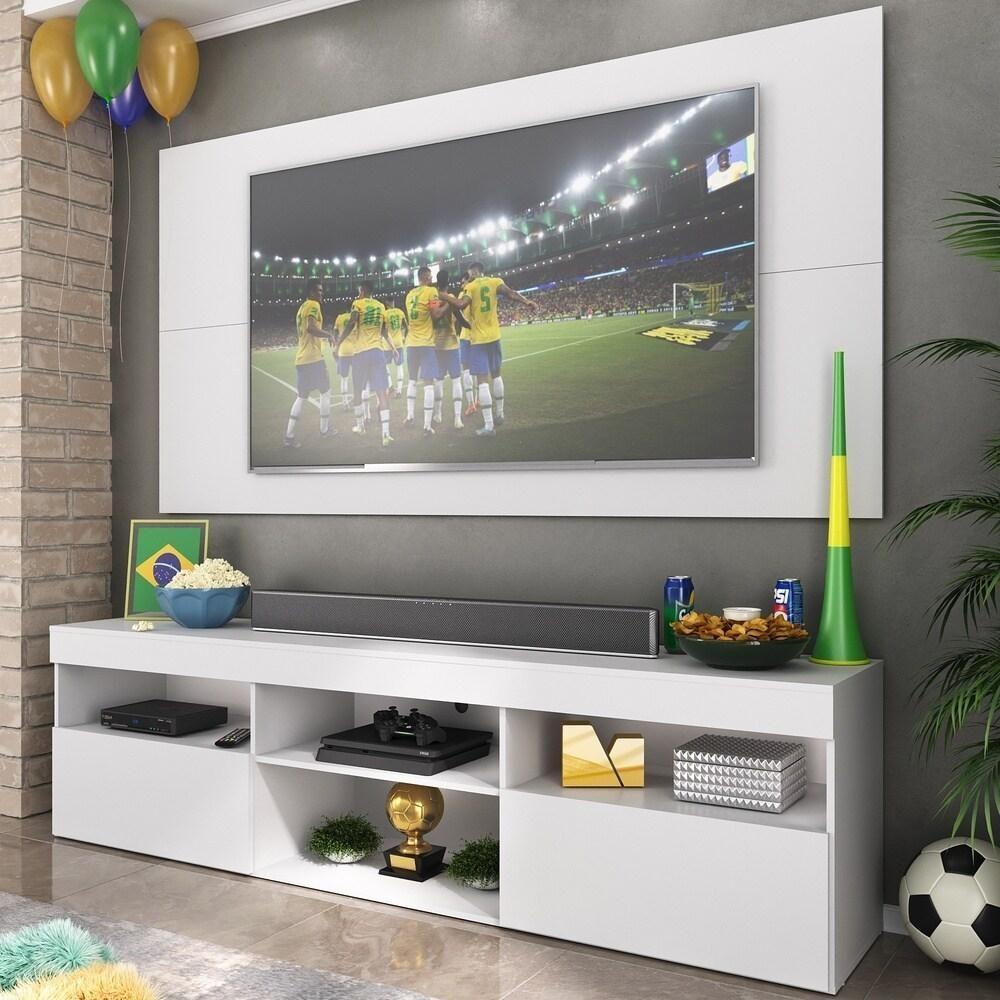 Rack Com Painel Tv 65" Holanda Br3059 Branco - 1